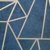 TAPETA WZÓR GEOMETRYCZNY BETON MIEDŹ STYL SOHO